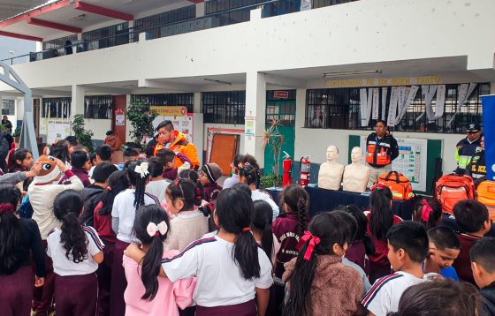 Más de 400 alumnos de la Institución Educativa 6047 José María Arguedas recibieron capacitación sobre primeros auxilios